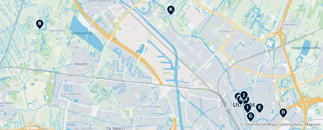 Térkép: Utrecht Essentials