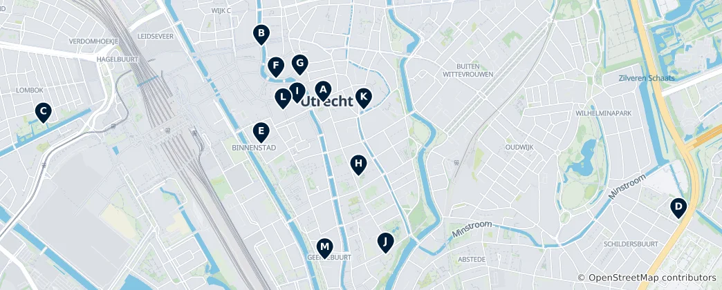 Térkép: Utrecht – A Kihagyhatatlanok