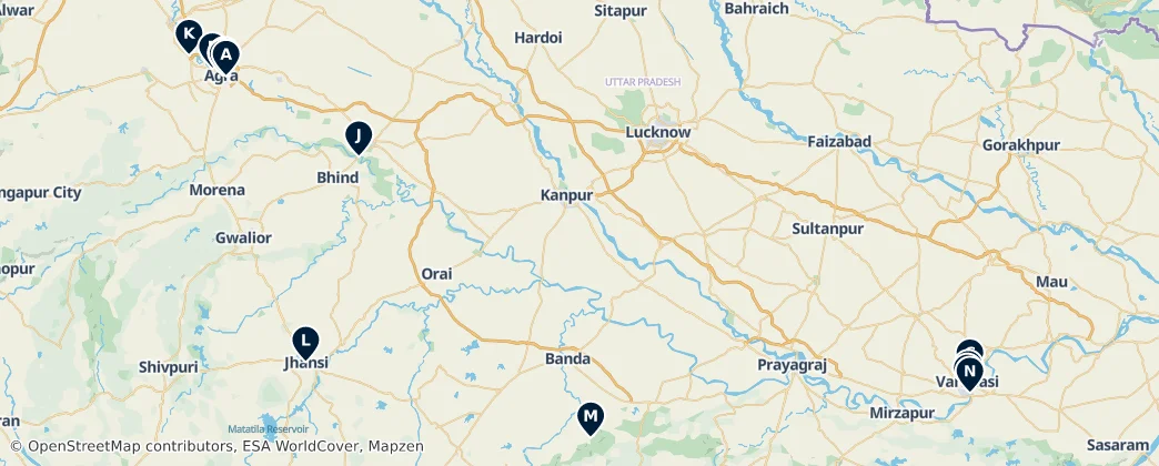 Best of Uttar Pradesh — Карта