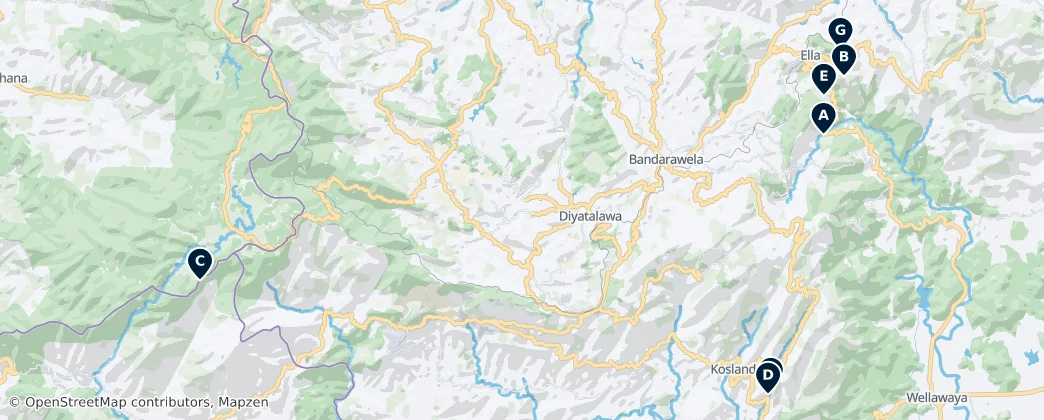 Scenic Peaks & Waterfalls — Mappa