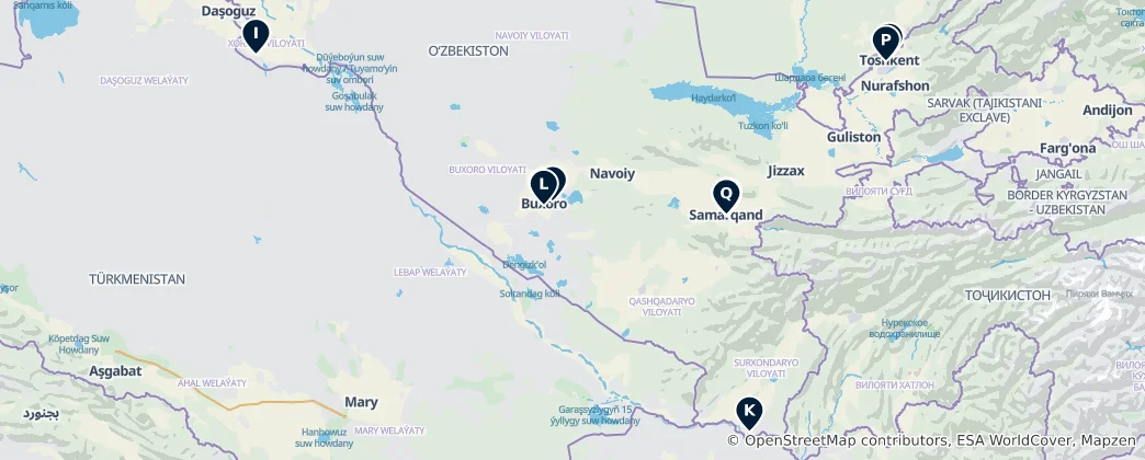 Map of Historic Islamic Sites