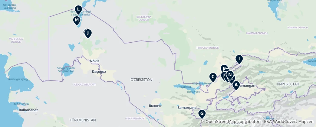 Map of Scenic Views and Peaks
