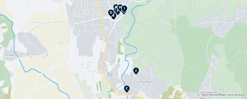 Map of Uzès Essentials
