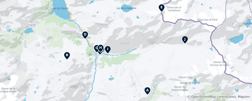 Carte de Val-d'Isère Essentials