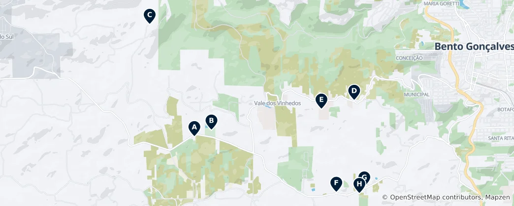 Mapa Artisanal Wineries & Chapels