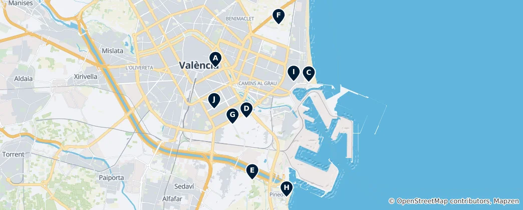 Mapa Authentic Valencian Flavors