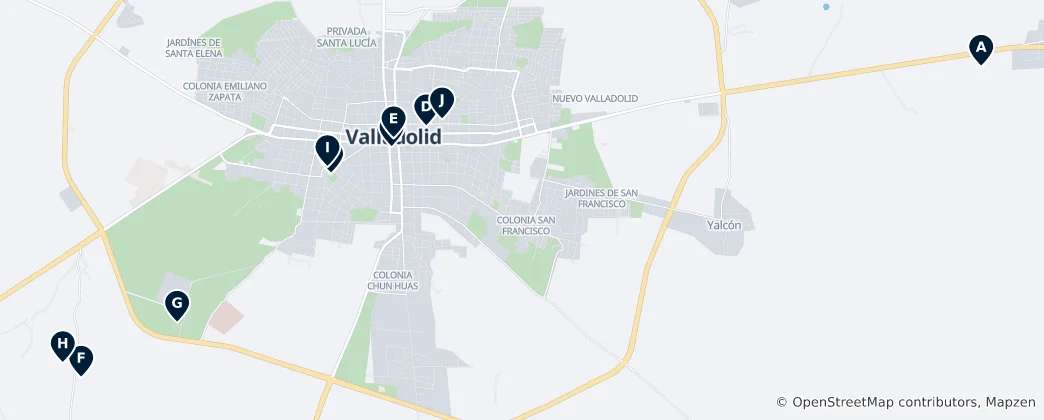 Mappa di Valladolid Essentials