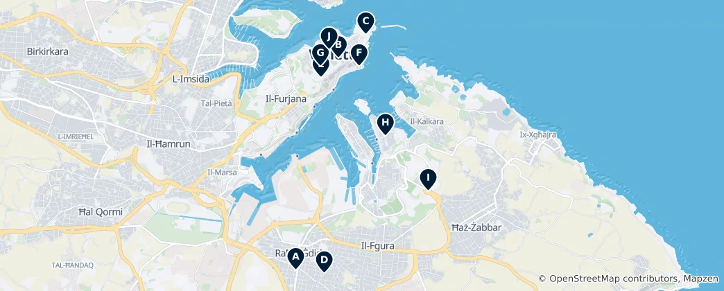 Mappa di Historic Highlights