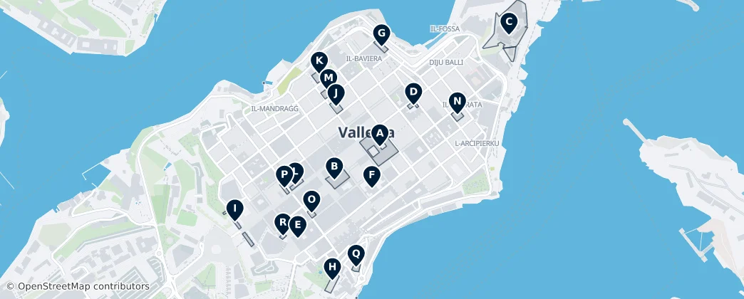 Historic landmarks — Map