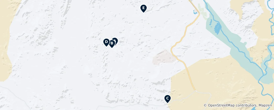 Mappa di Geological Wonders