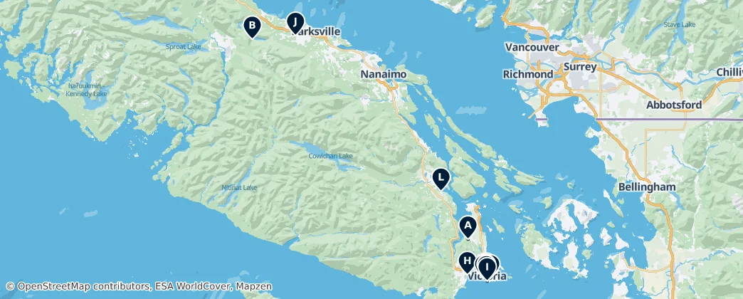Vancouver Island Essentials — 地图
