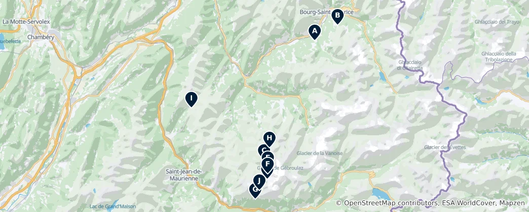Map of Mountain Transport Views