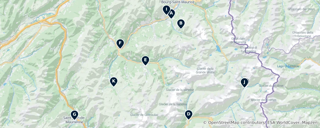 Map of Sacred Sites and Churches