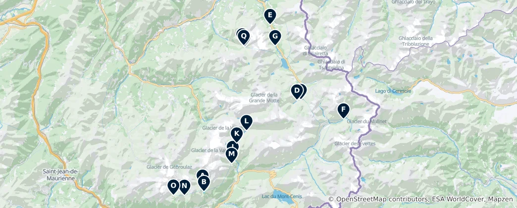 Map of Dams and Reservoirs