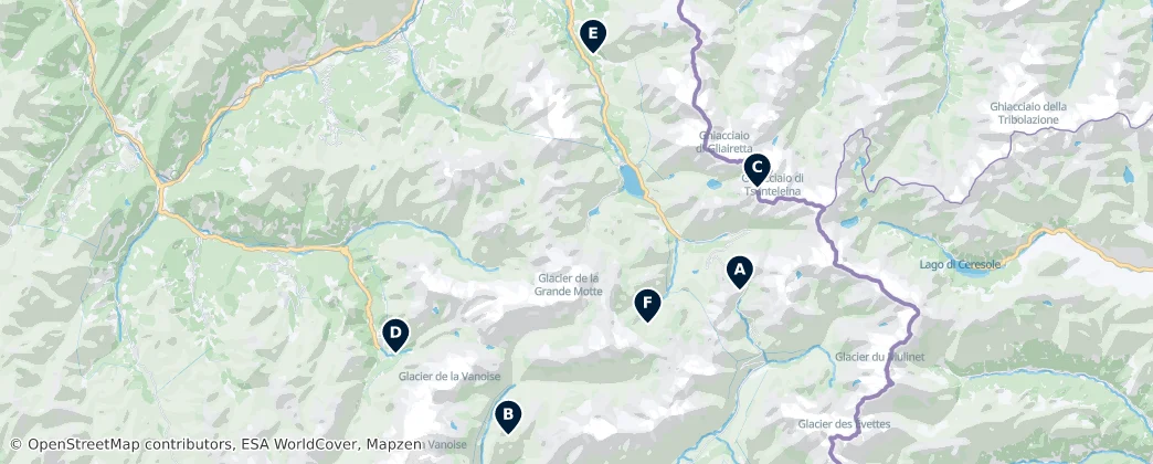 Vanoise National Park's Absolute Essentials — Карта
