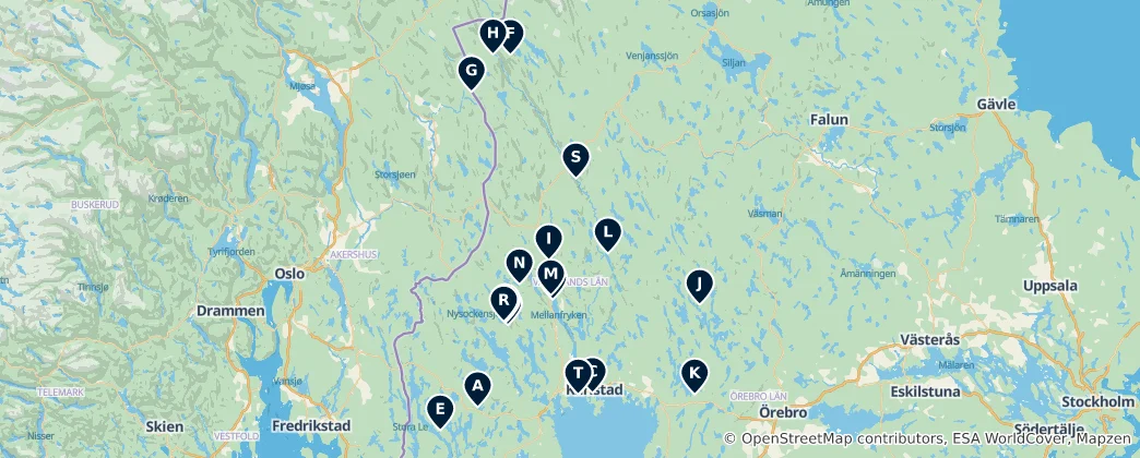 Mapa Outdoor Adventures & Scenic Views