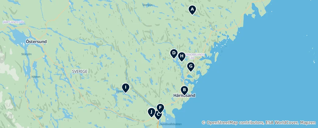 Mappa di Historic Churches & Cathedrals