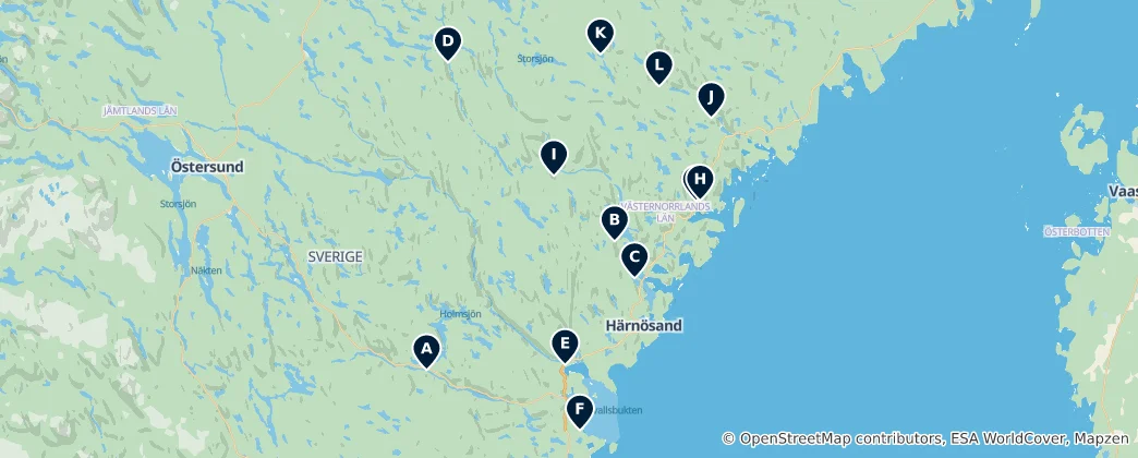 Mapa Lakeside Getaways & Camping