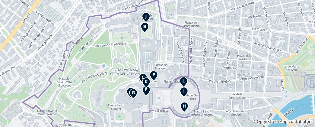Map of Vatican City Essentials