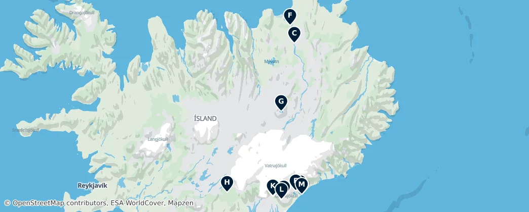 Карта Vatnajökull National Park: Absolute Essentials