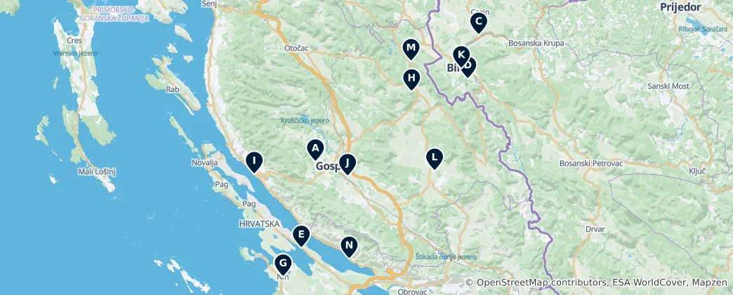 Mapa De Historic Sites