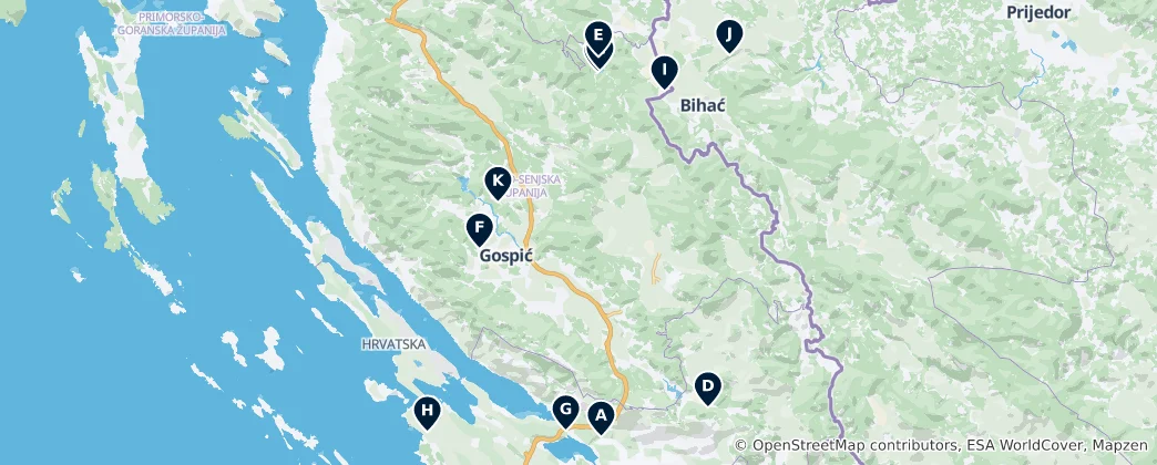 Mapa De Velebit Essentials