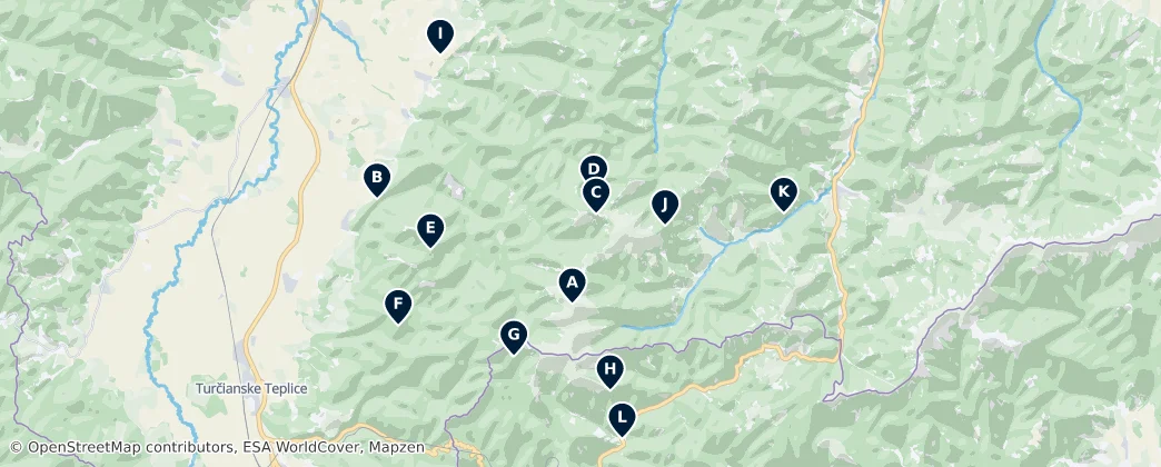 Veľká Fatra National Park Essentials — Mapa