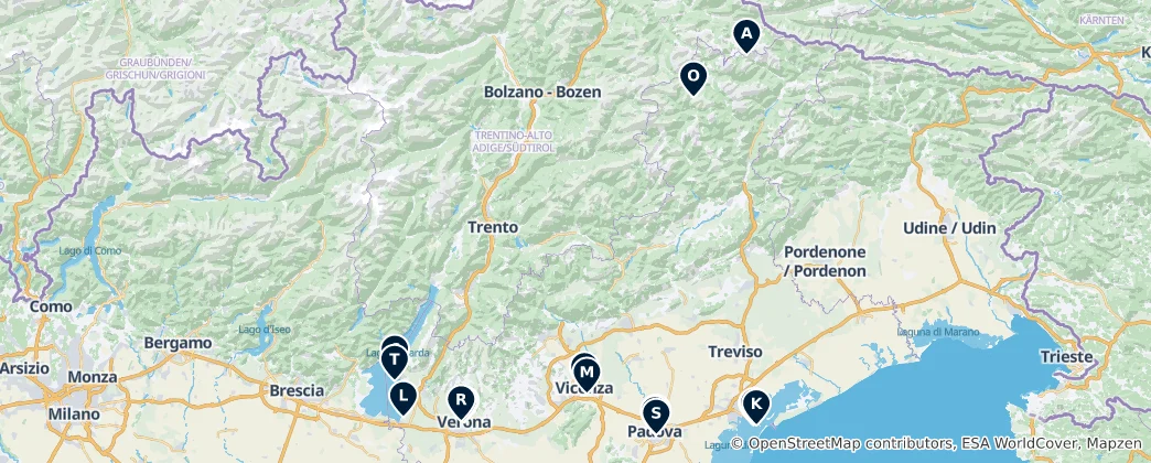 Mapa De Veneto Essentials