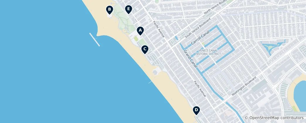 Mapa Active Venice Beach