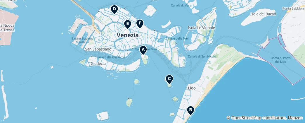 Map of Venice Editor's Choice