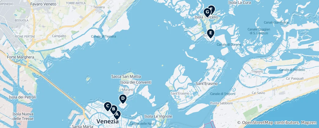 Mapa De Joyas Ocultas de Venecia