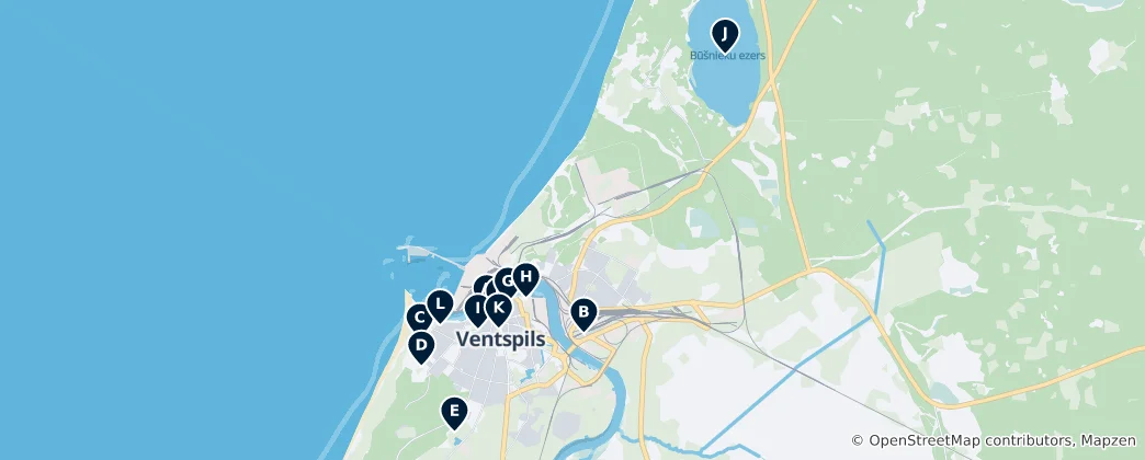 Mapa Ventspils Essentials