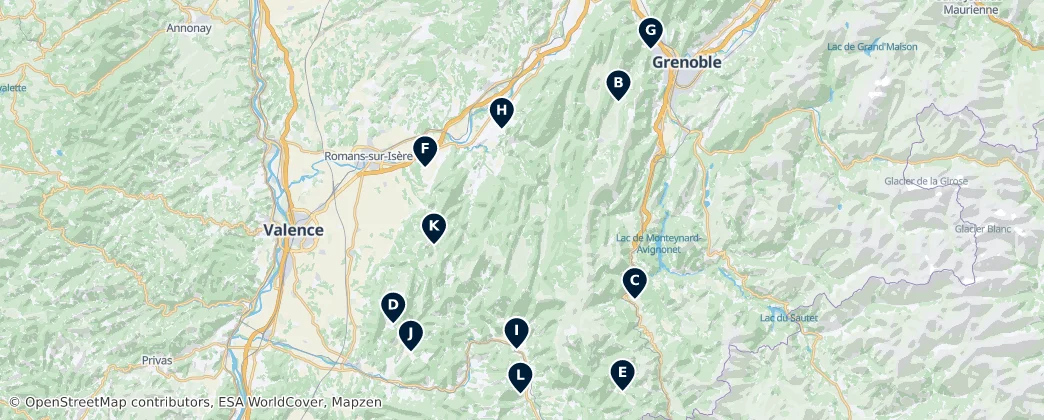 Carte de Historic Religious Sites