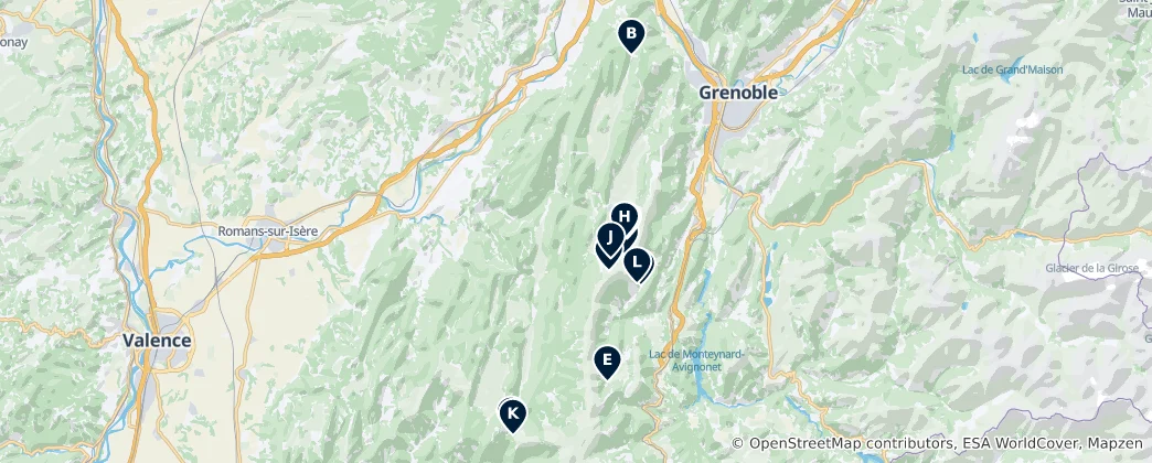 Mapa Mountain Lifts