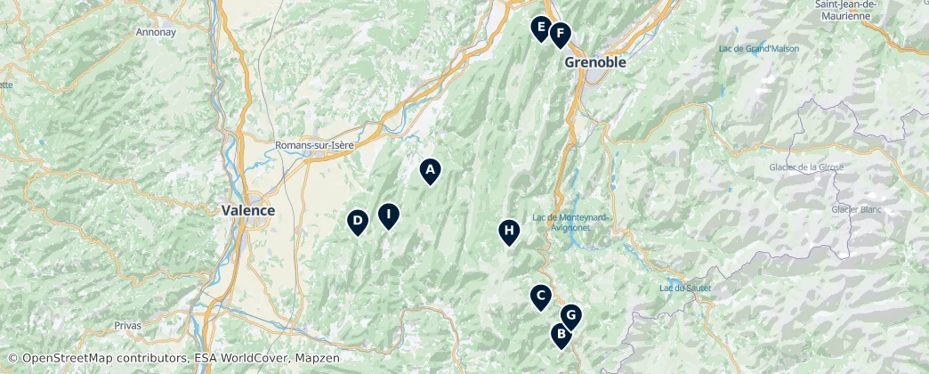 Térkép: Natural Wonders of Vercors