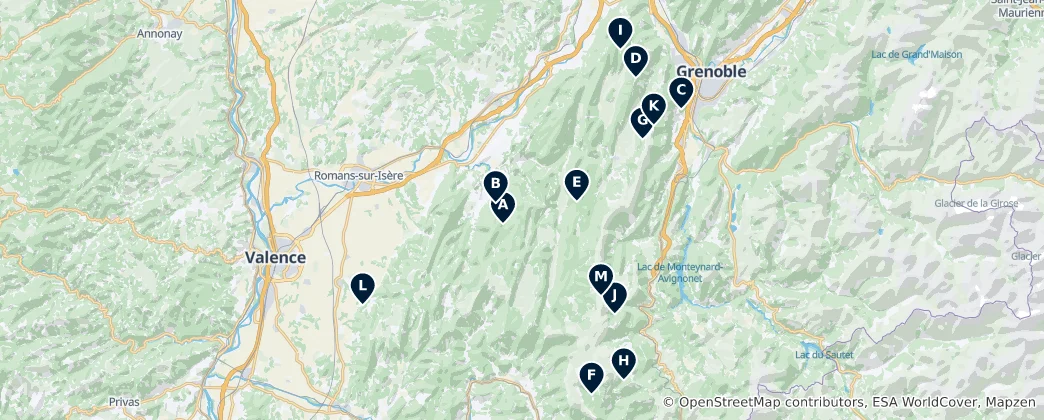 Mapa Vercors Outdoor & Views