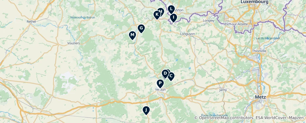 Carte de Historic Sites and Heritage