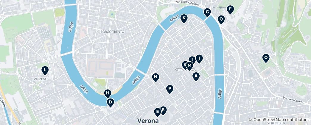 Map of Verona's Essential Landmarks