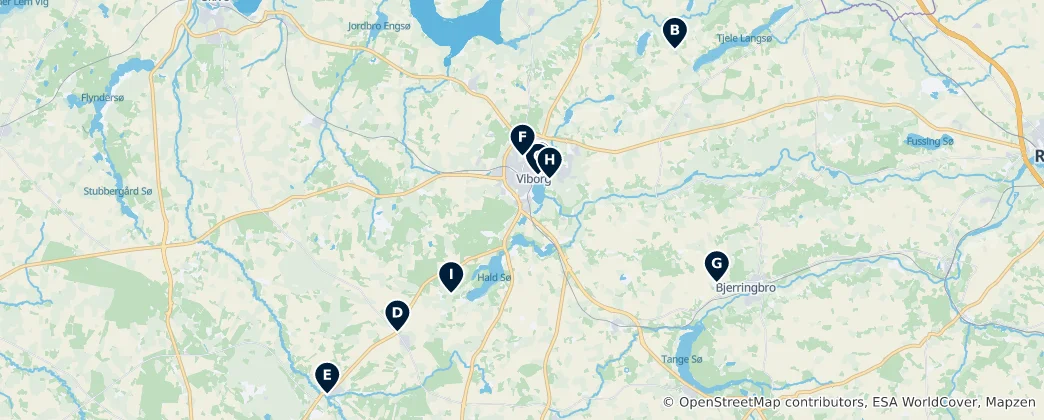 Karte von Historic Churches of Viborg