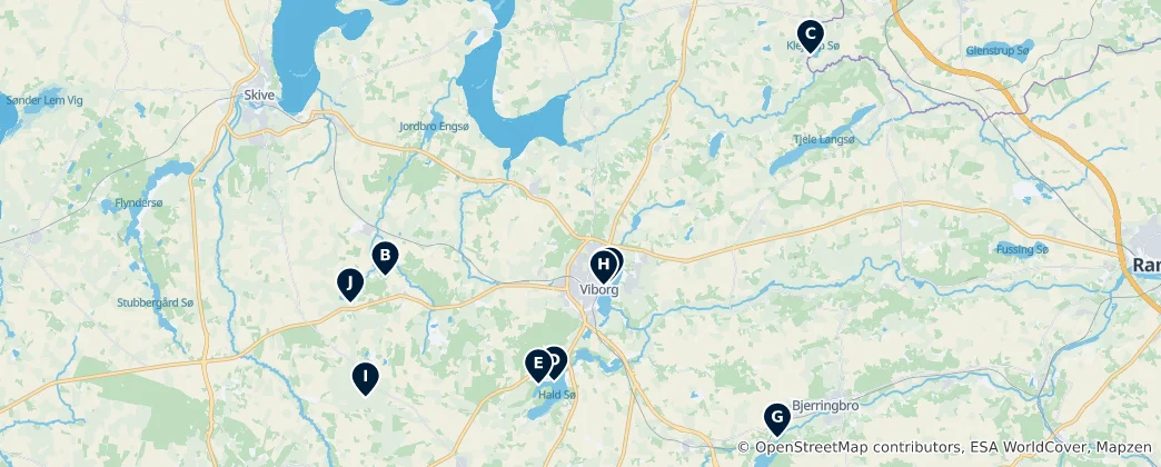 Karte von Viborg Essentials