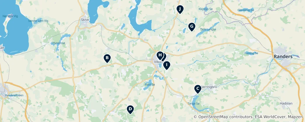 Map of Viborg's Historical & Cultural Highlights