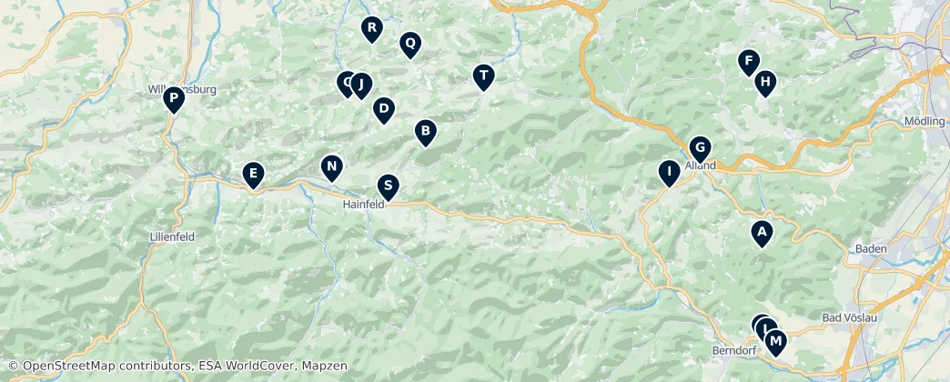 Authentic Heurigers & Regional Cuisine — Map