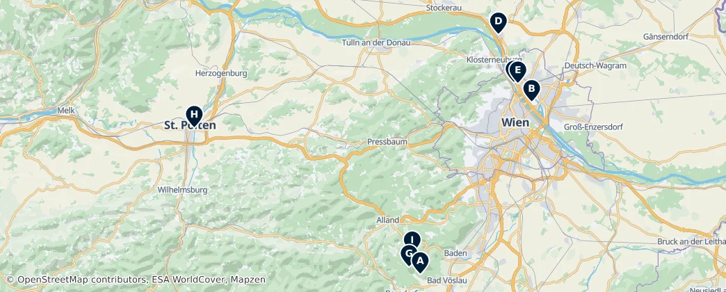 Hidden Natural & Historic Gems — Map