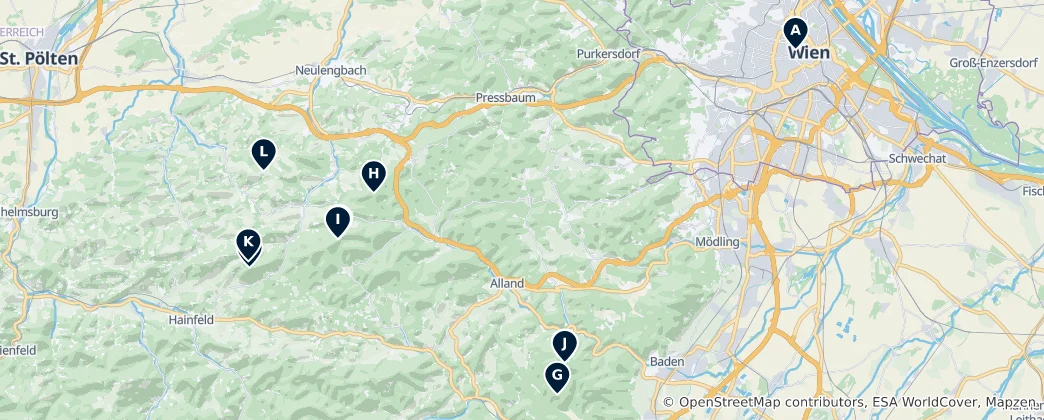 Map of Parks & Peaks Highlights