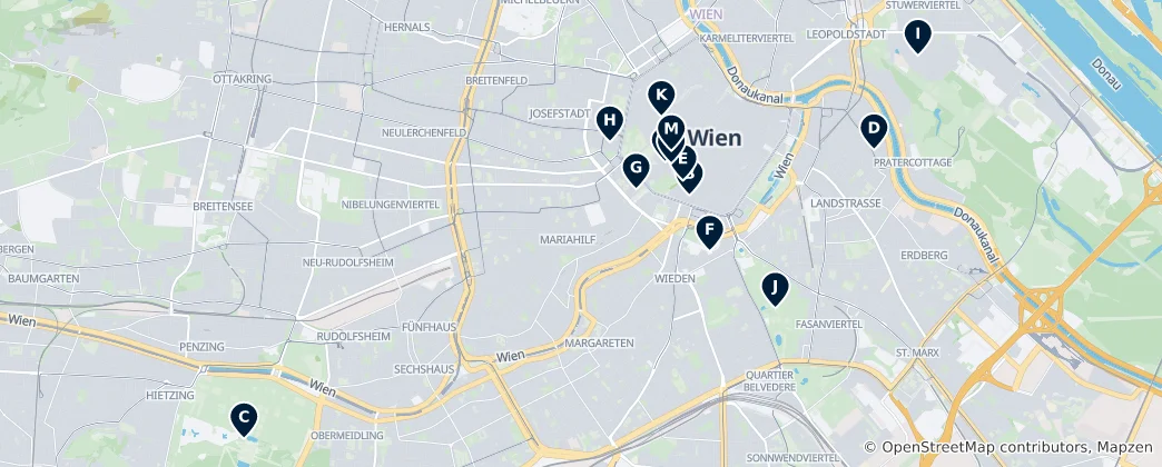 Mappa di Vienna Essentials