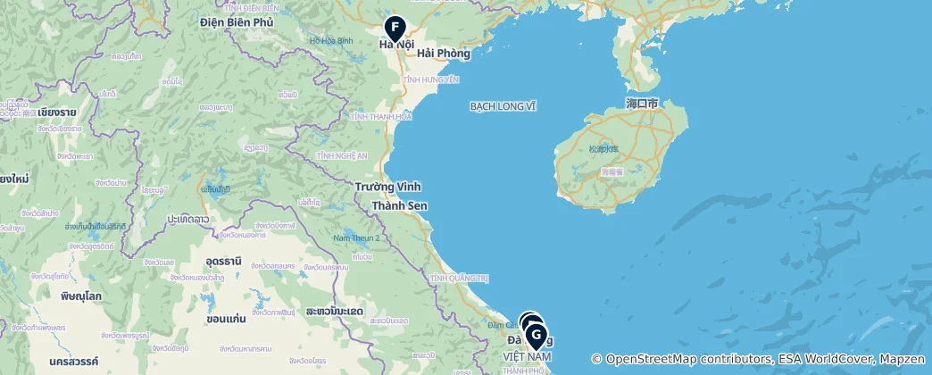 Mappa di Vietnam's Hidden Gems