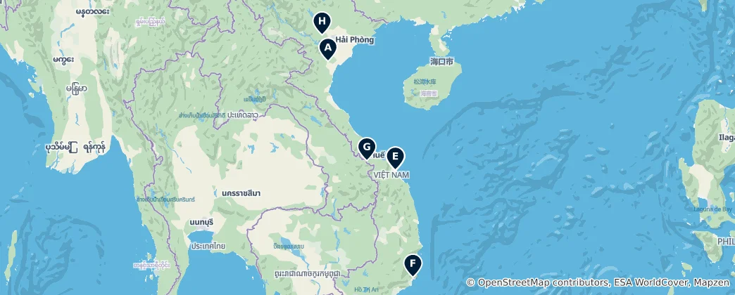 Vietnam's Historical Treasures 지도