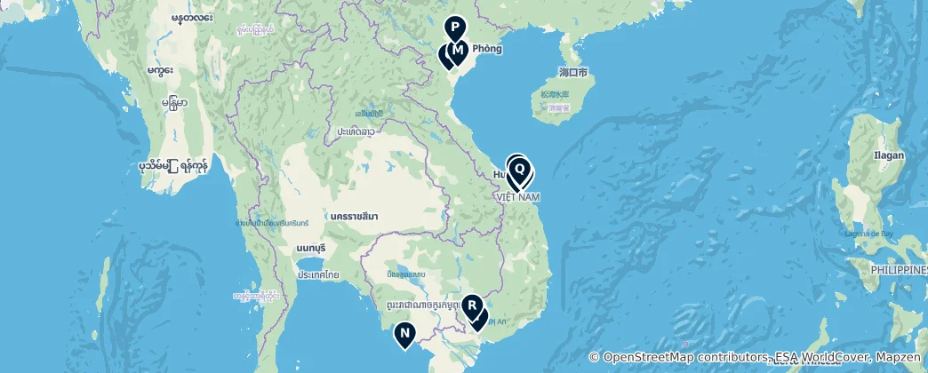 Vietnam's Unmissable Treasures 지도