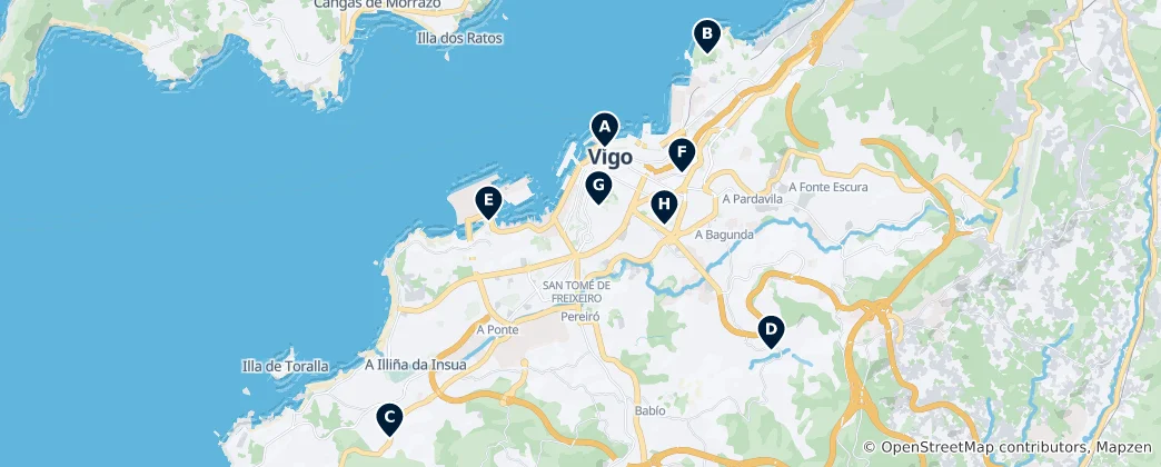 Mapa Historic Churches and Chapels