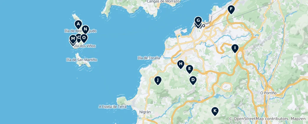 Carte de Scenic Viewpoints & Cliffs
